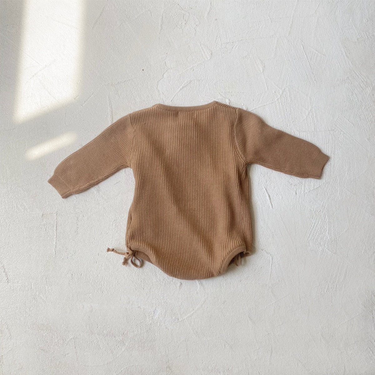 前あきベビーニットロンパース(2color)