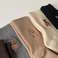【即日発送】ベア刺繍ソックス3点セット(5color)