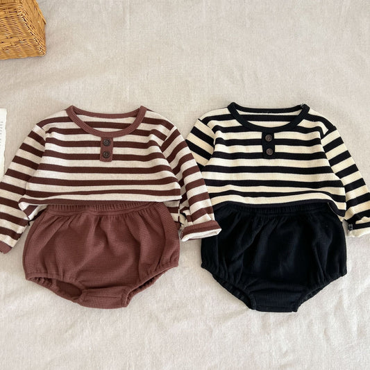 【即日発送】フレンチワッフルセットアップ(2color)